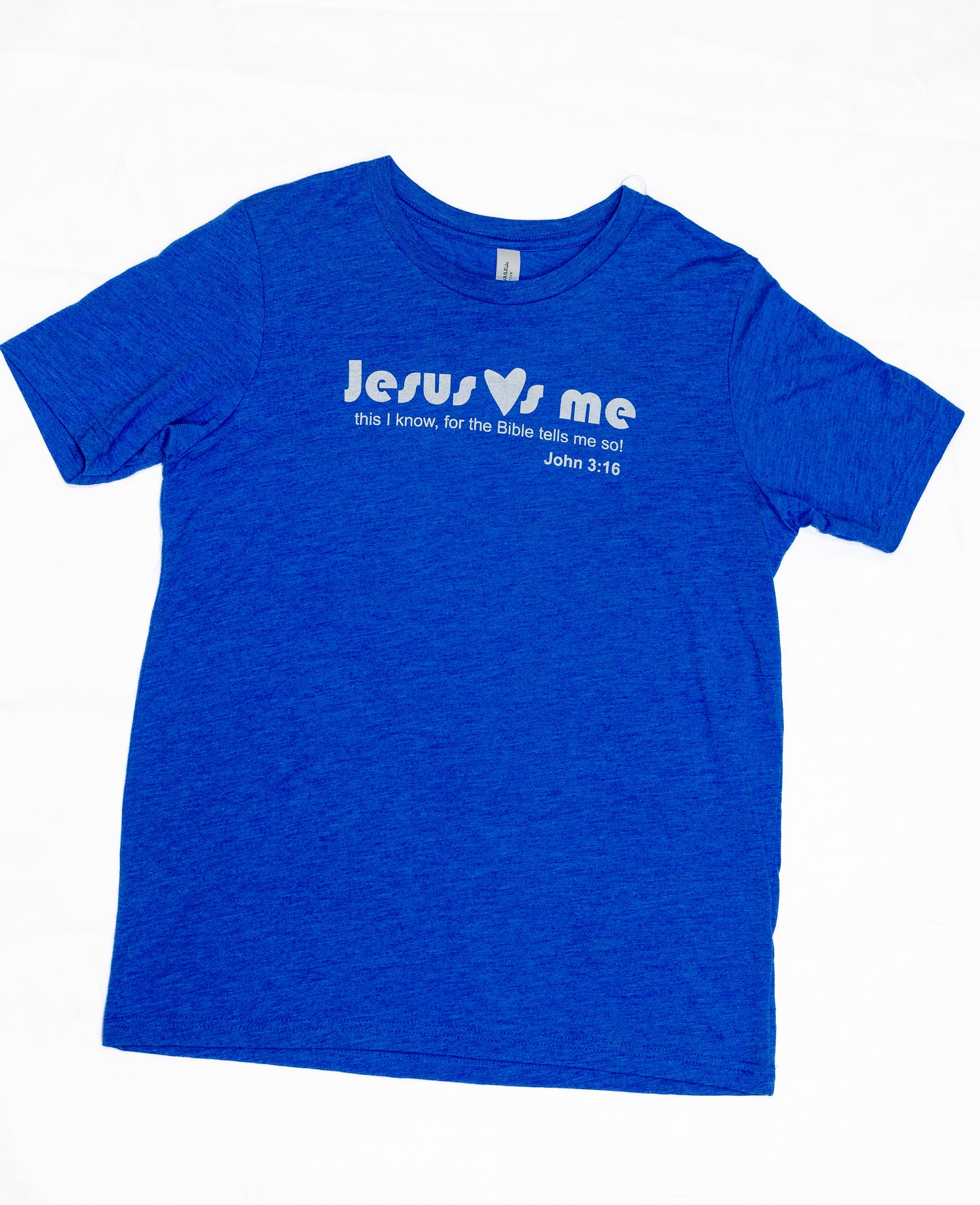 "Jesus Loves me"  youth short-sleeve t-shirt for kids