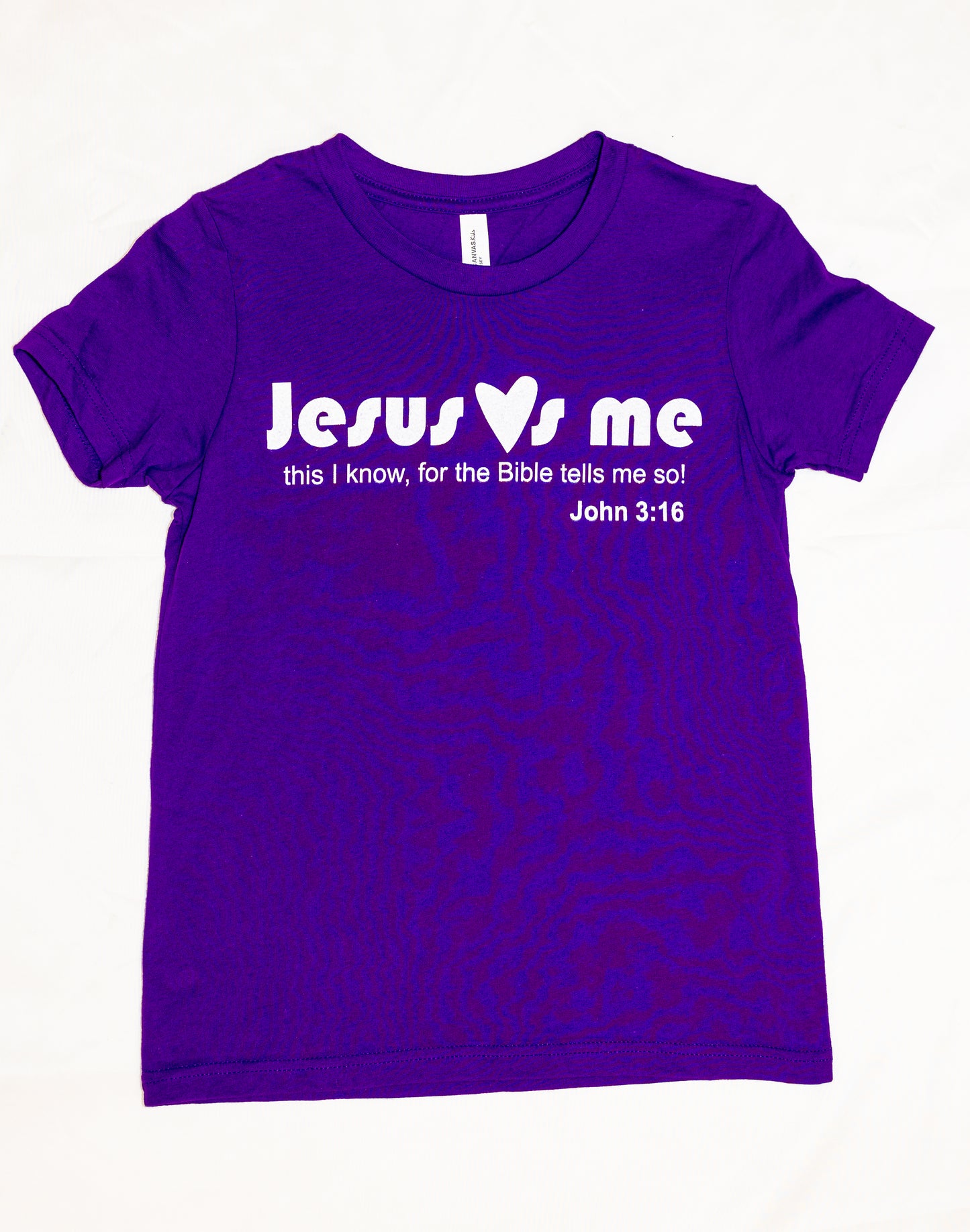 "Jesus Loves me"  youth short-sleeve t-shirt for kids