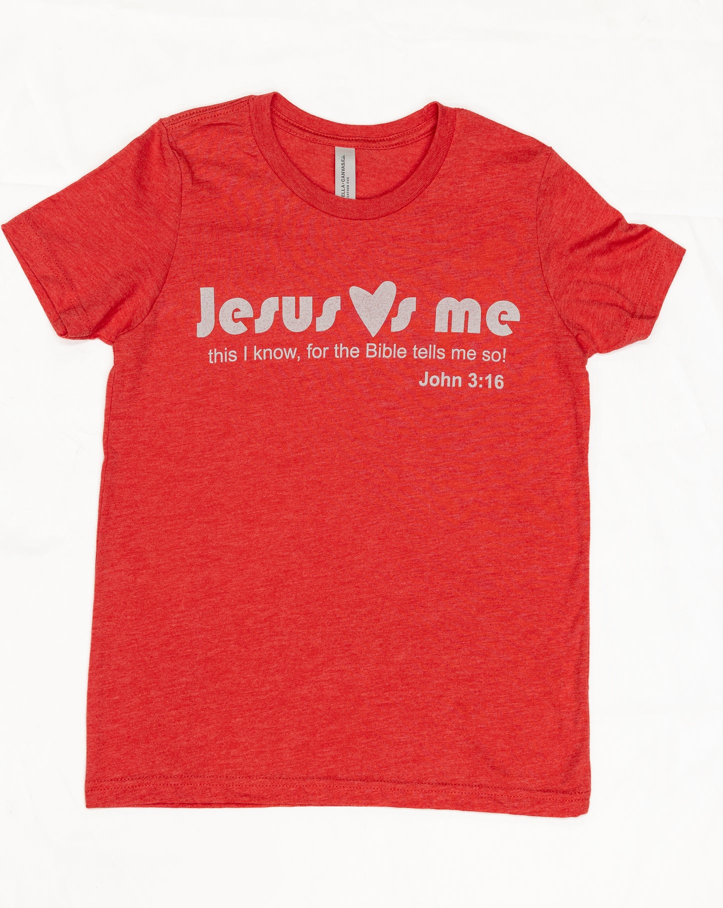 "Jesus Loves me"  youth short-sleeve t-shirt for kids