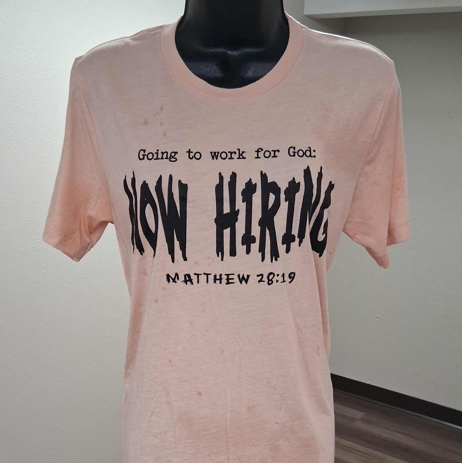 peach t-shirt